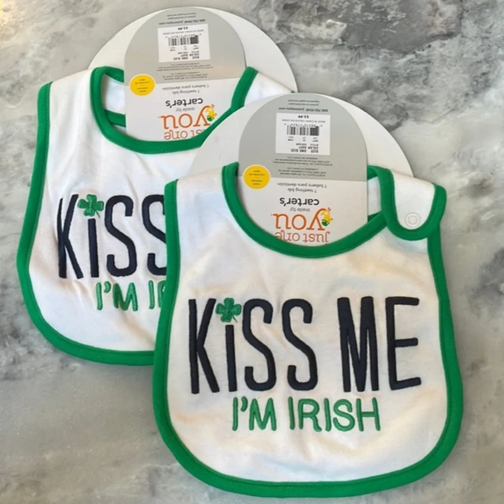 Kiss Me I Am Irish Bibs